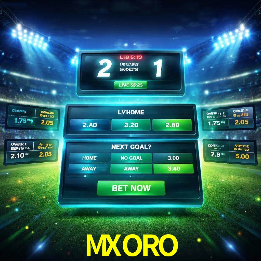 Vista de apuestas en vivo MXORO durante un partido en curso