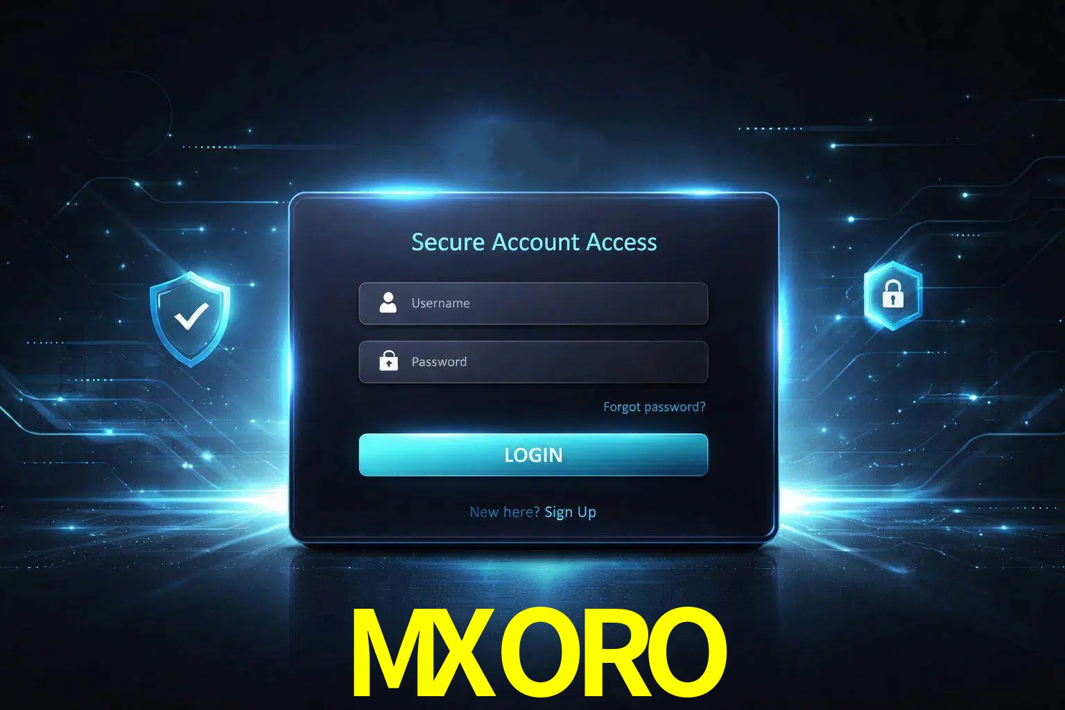 Pantalla de inicio de sesión de cuenta MXORO para usuarios en México
